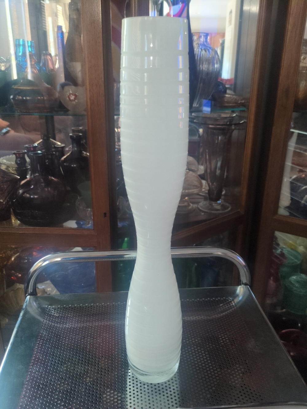 White Decorative Glass Bud Vase - Brand